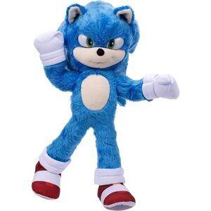 Sonic The Hedgehog 2 Movie Plush 13” Blue Stuffed Animal Toy Sega Paramount